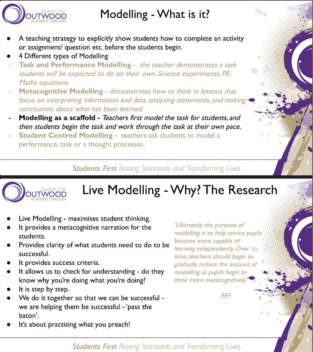 OACarlton's tweet image. Workshop 2: Live Modelling 

Why and How?

#TransformativeTeaching
#ImprovingNotProving
#T&amp;amp;L 

@mrsmellorpe and Mr Wilde, thank you for your expert collaboration on this. 

#GolfClubsWereAHugeHit 😉