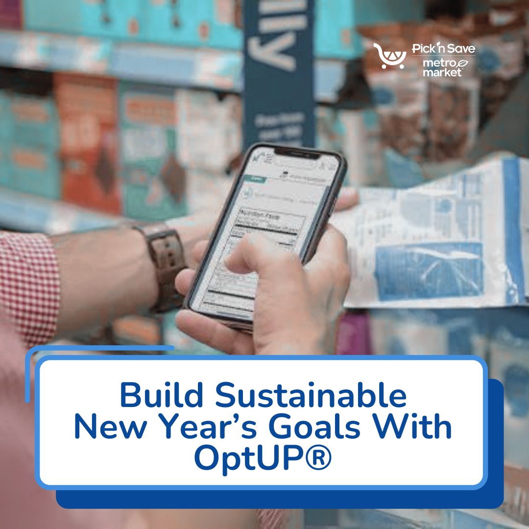 What if building sustainable #NewYearsResolutions were as easy as adding items to your cart? With Nutrition Insights by OptUP, it can be! Learn more about the OptUp tool at: picknsave.com/blog/health/op…