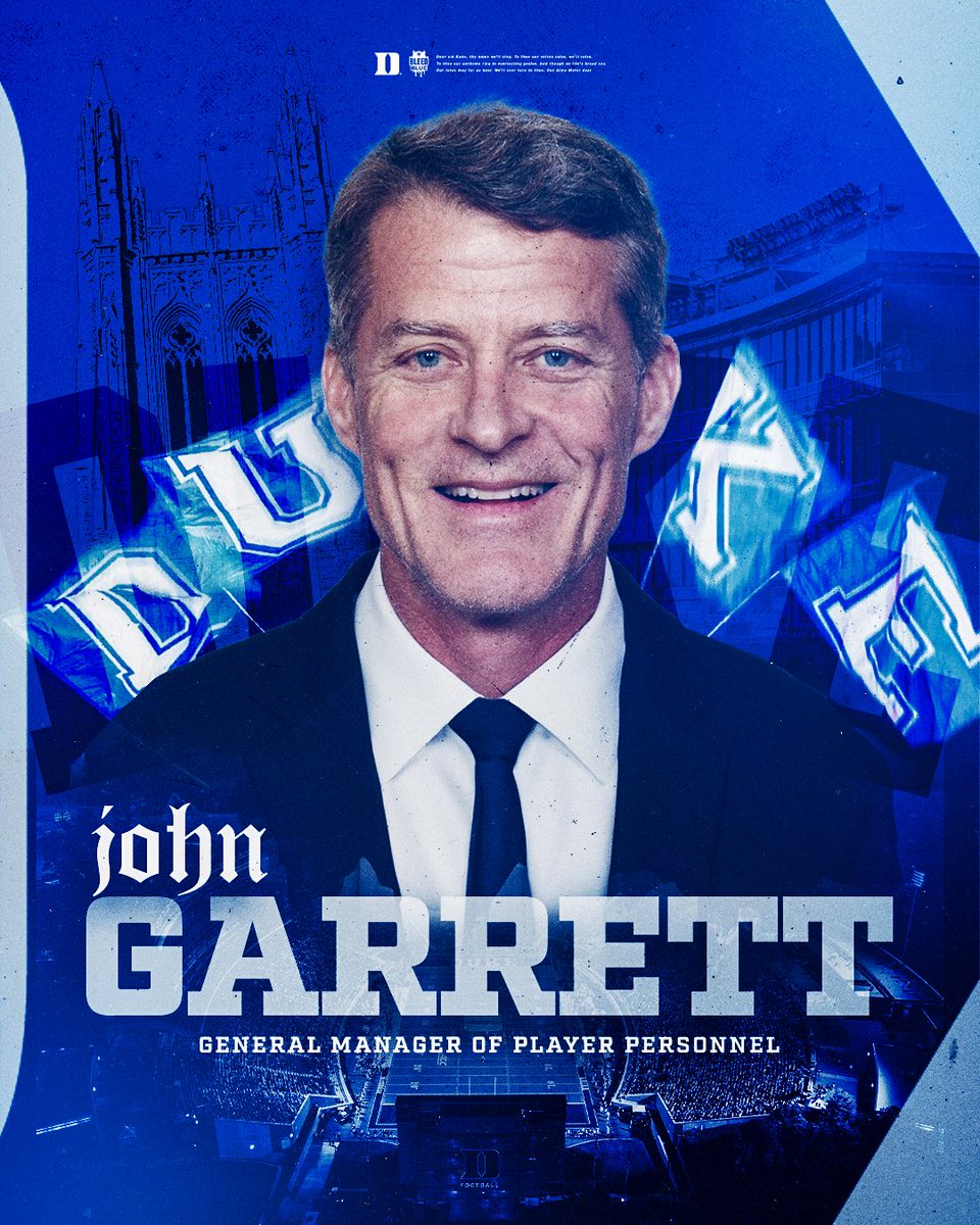 Welcome to Duke, <a href="/CoachJMGarrett/">John Garrett</a>! 😈