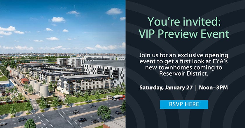 RSVP here to reserve your spot --> bit.ly/48qL8Sp #ReservoirDistrict #CominSoon #EYAHomes #WashingtonDC