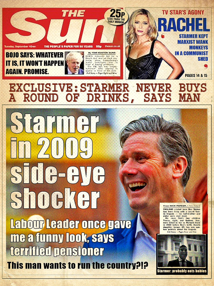 That bloody starmer is a disgrace to England. What sort of utter womble does his bloody job right?

Making us all look like we're just bloody lazy & half arsed.

#StarmerDidNothing
#NeverStarmer #NeverLabour
