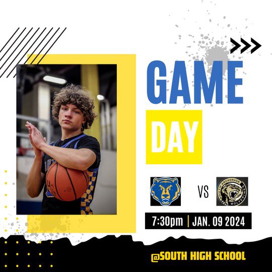 🔵🟡 GAME DAY 🔵🟡

⏰ 7:30pm 
🏢 @ South HS 

🏀#BartlettPride #TheBartlettWay #HardSmartTogether
