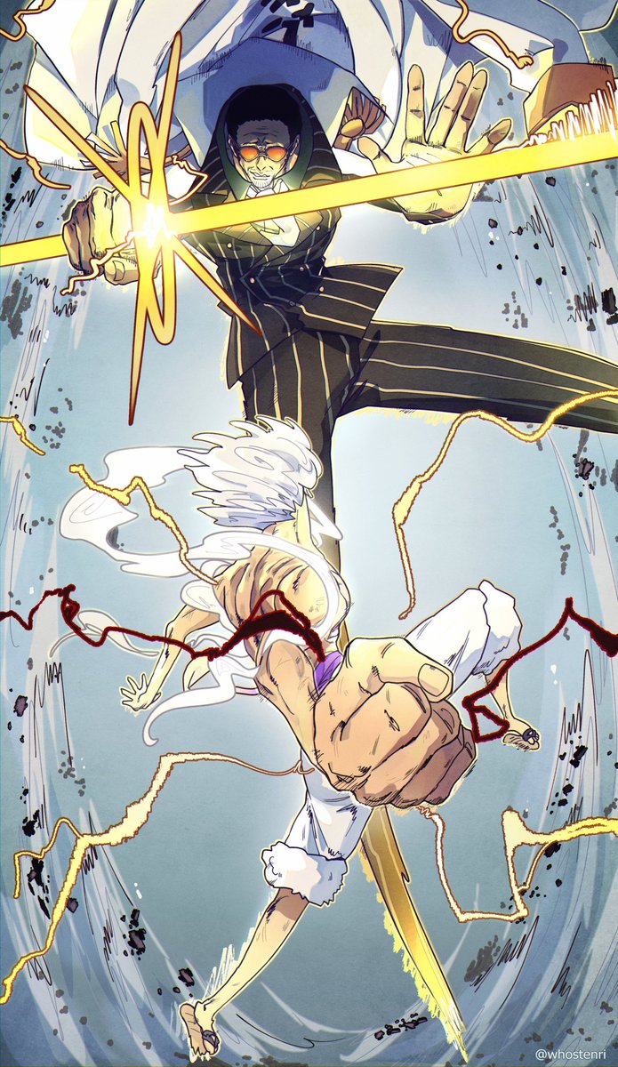 NakeemHere's tweet photo. I can not wait for Luffy vs Kizaru to be animated https://t.co/yO1EEjBym1