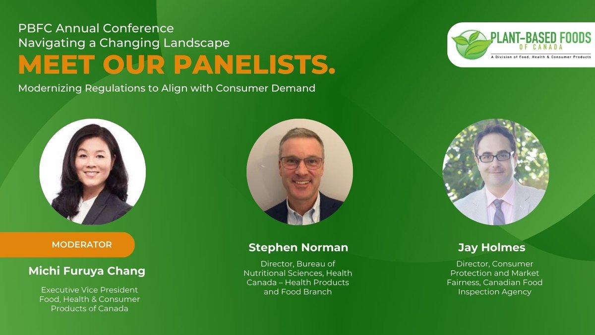 As the world evolves, so must our regulatory frameworks. Delve into the conversation alongside industry experts &amp; engage in discussions that shape the intersection of policy &amp; plant-based food trends. 

Members register now
eventbrite.ca/e/753569796547…
<a href="/GovCanHealth/">Health Canada and PHAC</a> @InspectionCAN