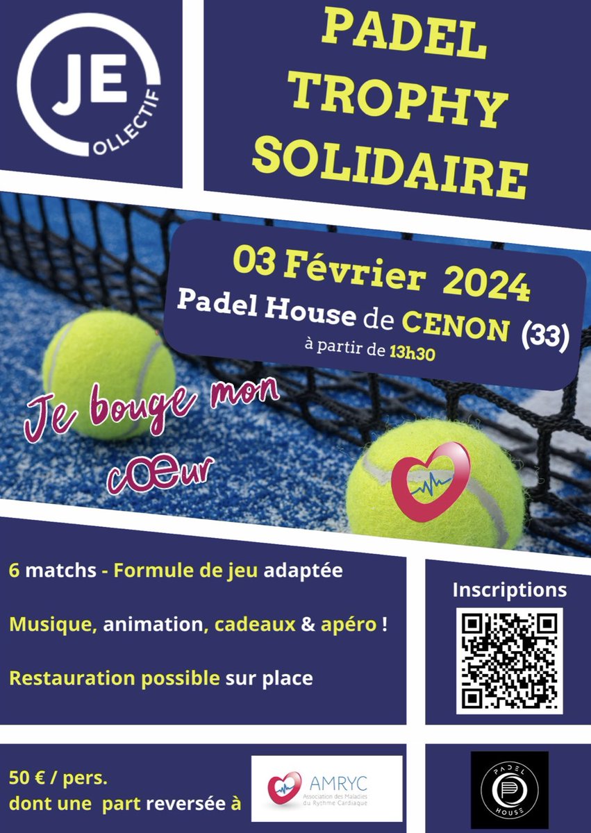 Amoureux de la raquette, avez-vous réservé votre place pour le Padel Trophy Solidaire organisé par Je Collectif?