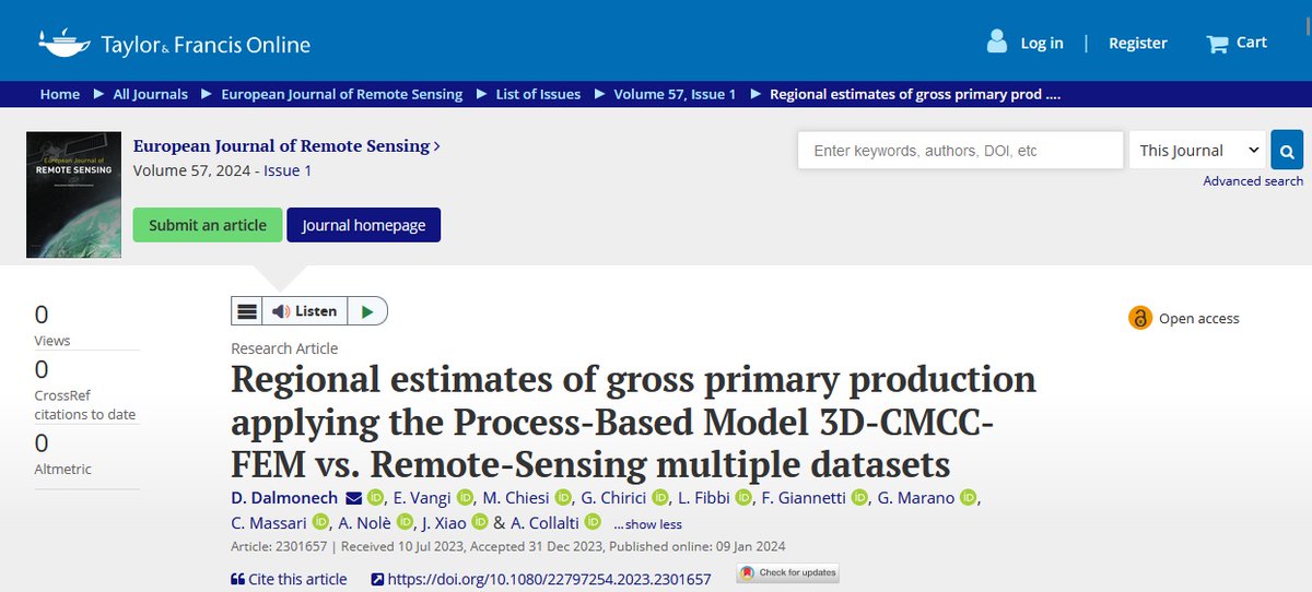 🌳🛰️Discover our latest research paper, which contributes significantly to the field of forest management, conservation and monitoring, especially in the Mediterranean's diverse ecological landscapes🌿📊. 
#forestmonitoring #forestmanagement
👇tandfonline.com/.../10.../2279…