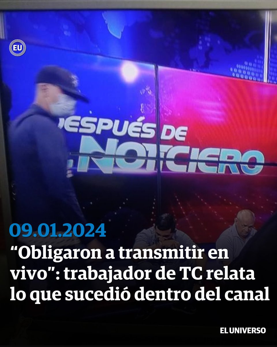 eluniversocom's tweet image. #Urgente | Esta tarde las instalaciones de TC Televisión, Guayaquil, fue tomado por bandas delincuenciales, minutos antes de que arrancara un programa. ow.ly/ap9x50Qpjk1
