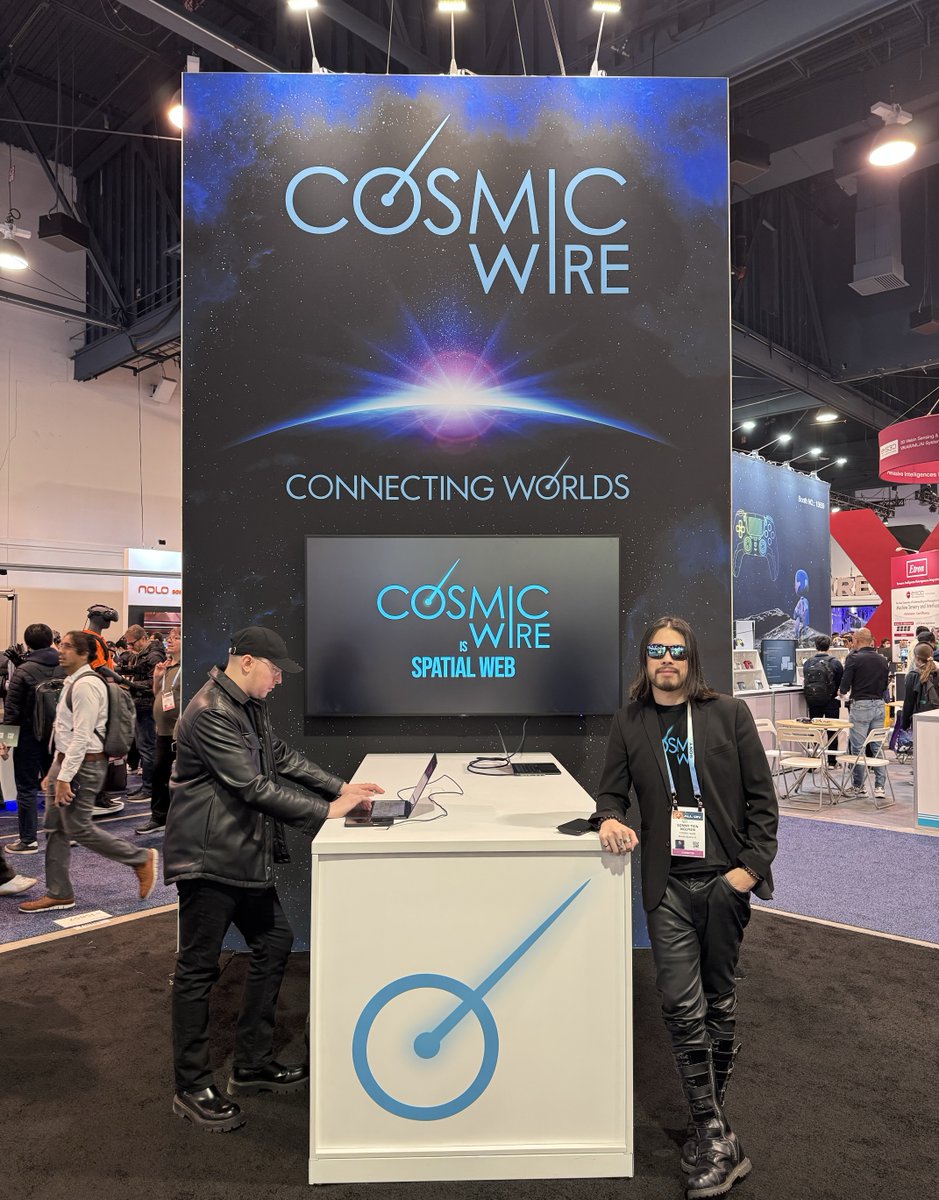 CosmicWireInc's tweet image. Exciting times at #CES2024! Check out our booth on Day 1 @CES & stop by Booth #15857 for a demo! 🚀
#CosmicWire #SpatialWeb #CES2024 #TechInnovation