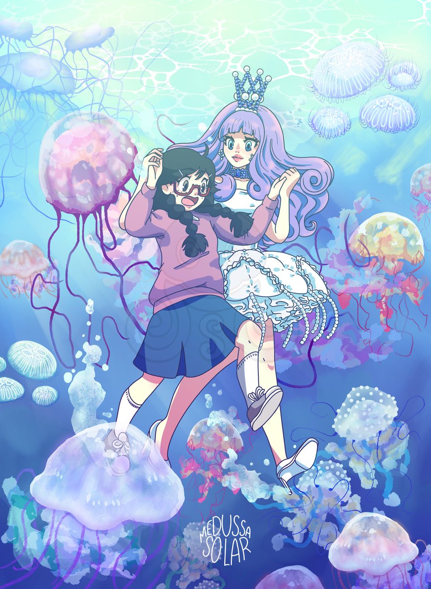 MedussaSolar's tweet photo. Reviving my account to post this #PrincessJellyfish fanart on my birthday 🪼
.
#illustration #art #anime #fanart #jellyfish #kuragehime #digitalart https://t.co/Akugfq3COq