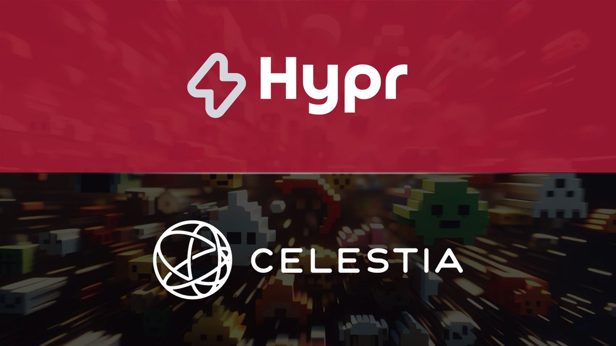 hypr_network's tweet image. 1/ 📢Hypr Network is going modular with @CelestiaOrg underneath✨

By leveraging @CelestiaOrg, Hypr Network scales from inception to meet the needs of the next generation of gaming developers building onchain applications.