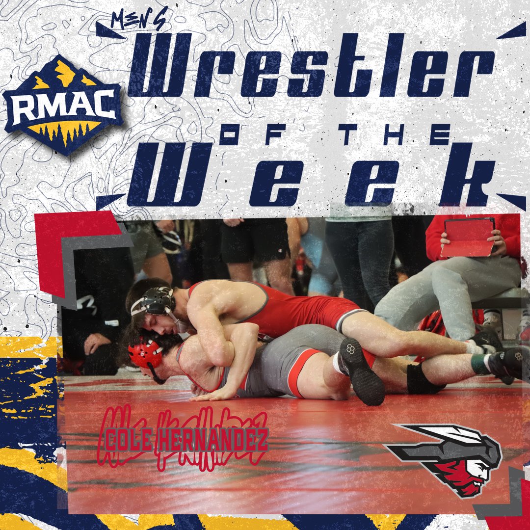 Western Colorado's Cole Hernandez is the Week 6⃣ RMAC Men's Wrestler of the Week after securing three consecutive pins to lead the Mountaineers to a perfect weekend at the Tracy Borah Duals!

🗞️: bit.ly/41TNxCp

#FearTheNeers | #EverythingElevated