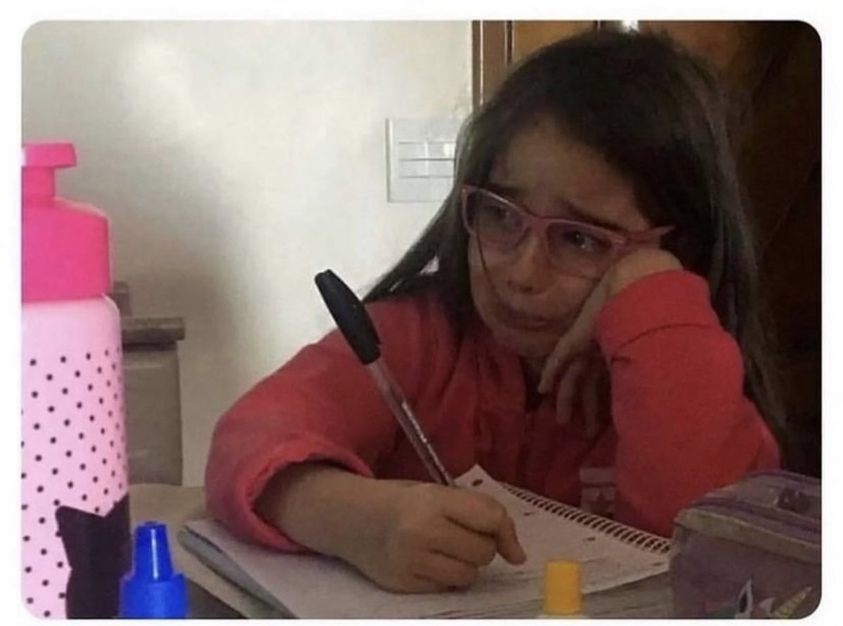 Me writing the paper I decided was a good idea to write