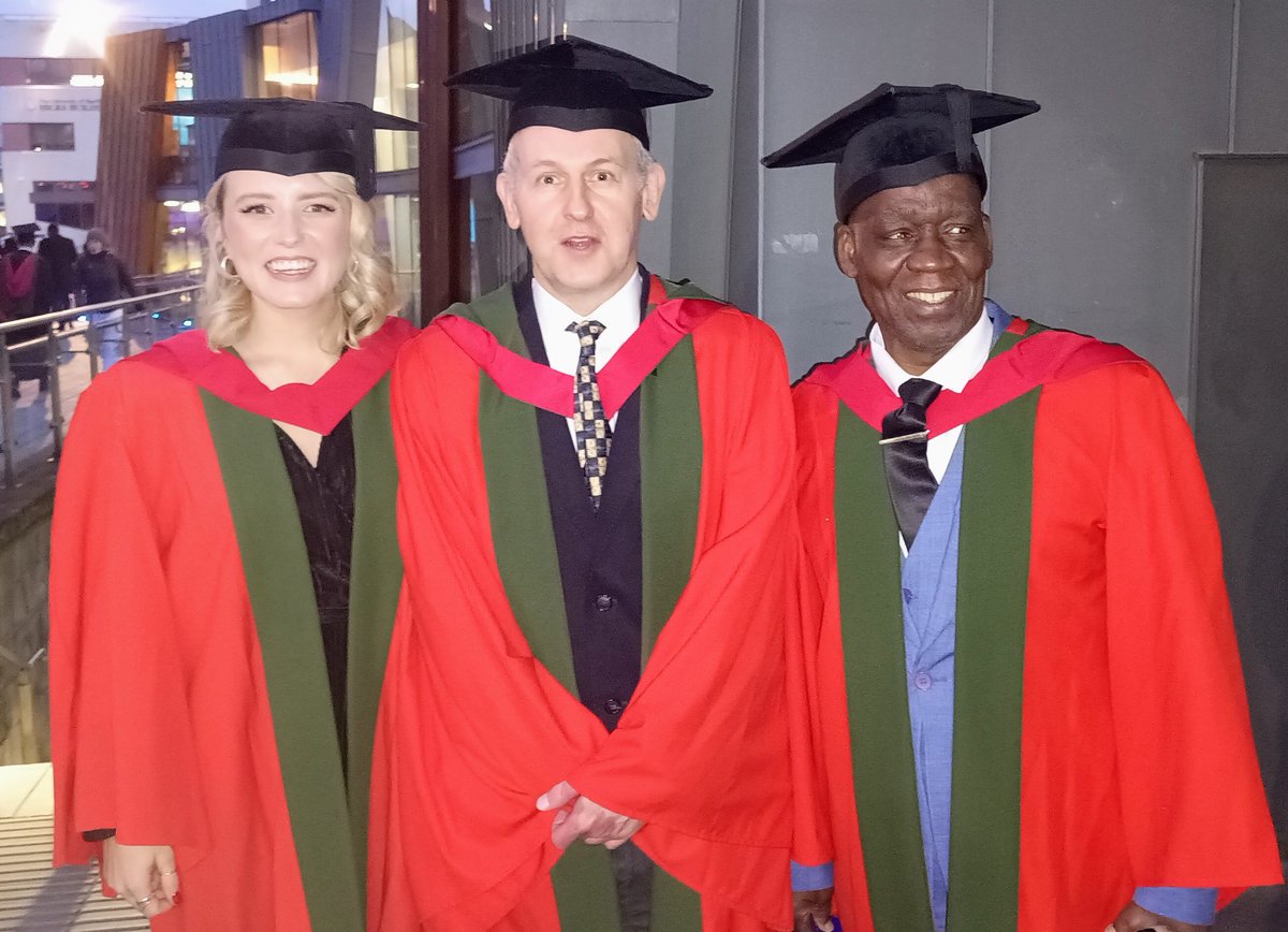 Congratulation to Louisa Robinson and Phillips Obasohan being presented their PhDs at the #University of Sheffield #graduation ceremony today