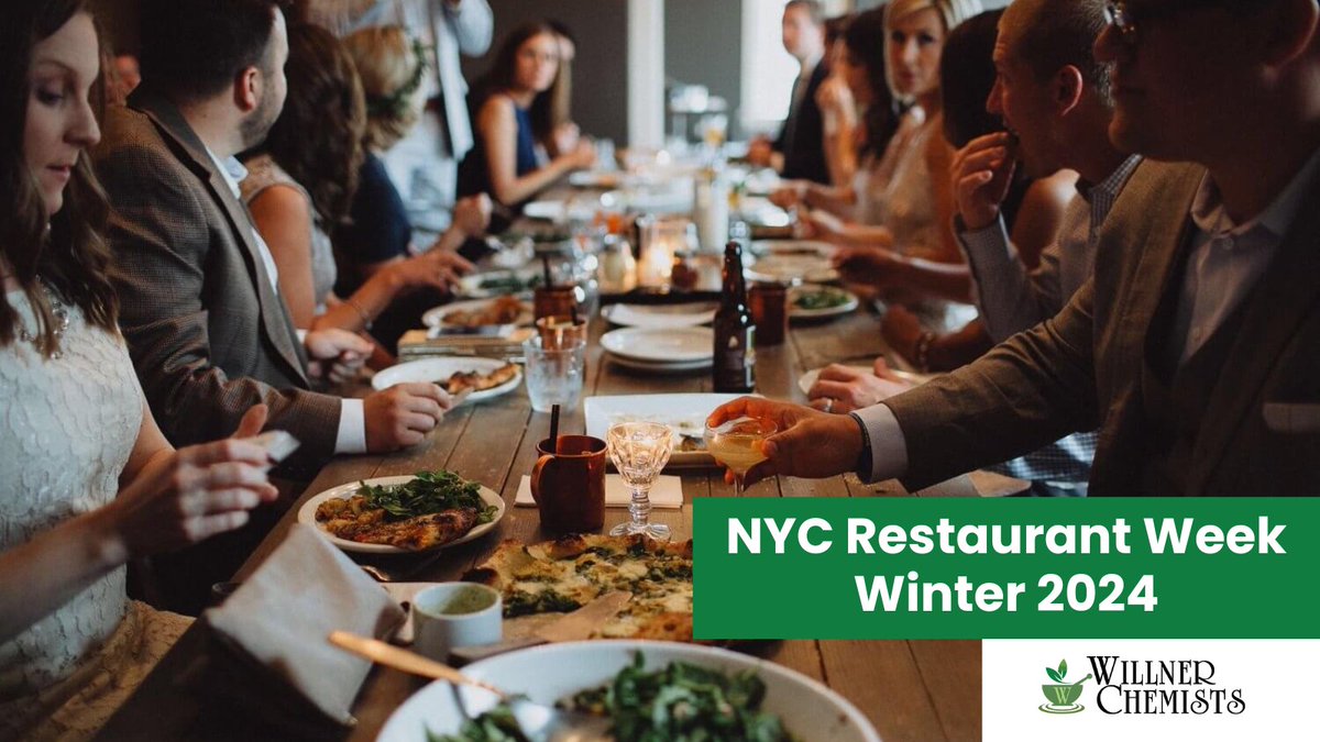 Get ready to indulge in some of Manhattan's best food! Reservations open on January 9, 2024. Enjoy prix-fixe menus at some of the city's top restaurants. January 16 - February 4 🤤🍽️

bit.ly/3RNRHr7 

#WillnerChemists