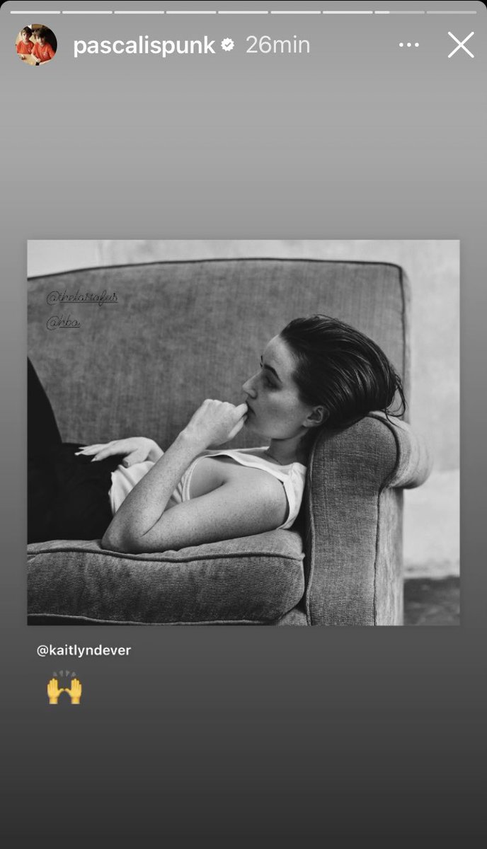 infopedropascal's tweet image. 📷 | Pedro Pascal, via Instagram stories, desejando boas vindas a Kaitlyn Dever pelo novo papel