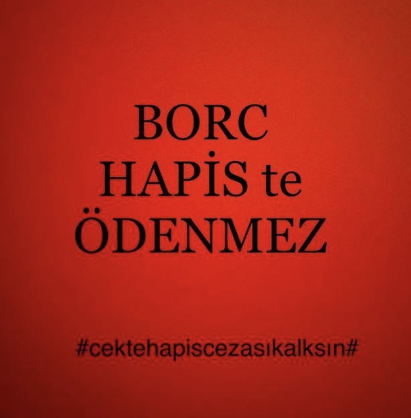 Hilmi (@hilmi86889633) on Twitter photo <a href="/akbasogluemin/">Av. M.Emin AKBAŞOĞLU 🇹🇷</a> Çek borcuna hapis cezası verilmesi en az katillerin serbest bırakılması kadar adalet ihlalidir. İmtiyaz veya sadaka değil ADALET istiyoruz. Esnaflığın, sanayiciliğin cezası hapis olamaz.
#CEKEHAPİSCEZASIKALKSIN
<a href="/AvOrhanKIRCALI/">Av. Orhan KIRCALI 🇹🇷</a> <a href="/bulenttufenkci/">Bülent Tüfenkci</a> <a href="/fahrettintgrl64/">Av. Fahrettin Tuğrul</a> <a href="/avsengulk/">Şengül KARSLI</a> <a href="/akbasogluemin/">Av. M.Emin AKBAŞOĞLU 🇹🇷</a> Çek borcuna hapis cezası verilmesi en az katillerin serbest bırakılması kadar adalet ihlalidir. İmtiyaz veya sadaka değil ADALET istiyoruz. Esnaflığın, sanayiciliğin cezası hapis olamaz.
#CEKEHAPİSCEZASIKALKSIN
<a href="/AvOrhanKIRCALI/">Av. Orhan KIRCALI 🇹🇷</a> <a href="/bulenttufenkci/">Bülent Tüfenkci</a> <a href="/fahrettintgrl64/">Av. Fahrettin Tuğrul</a> <a href="/avsengulk/">Şengül KARSLI</a>