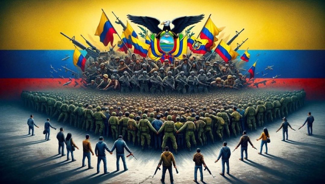 dcarofher's tweet photo. Ecuador más unido que nunca en su historia. Total apoyo a nuestras fuerzas del orden (Policía Nacional y Fuerzas Armadas) contra los terroristas que atentan contra nuestra seguridad. Disparen a matar a esos delincuentes sin titubear, toda la gente de bien los defenderán. 🇪🇨 https://t.co/RVWvktZ4P0