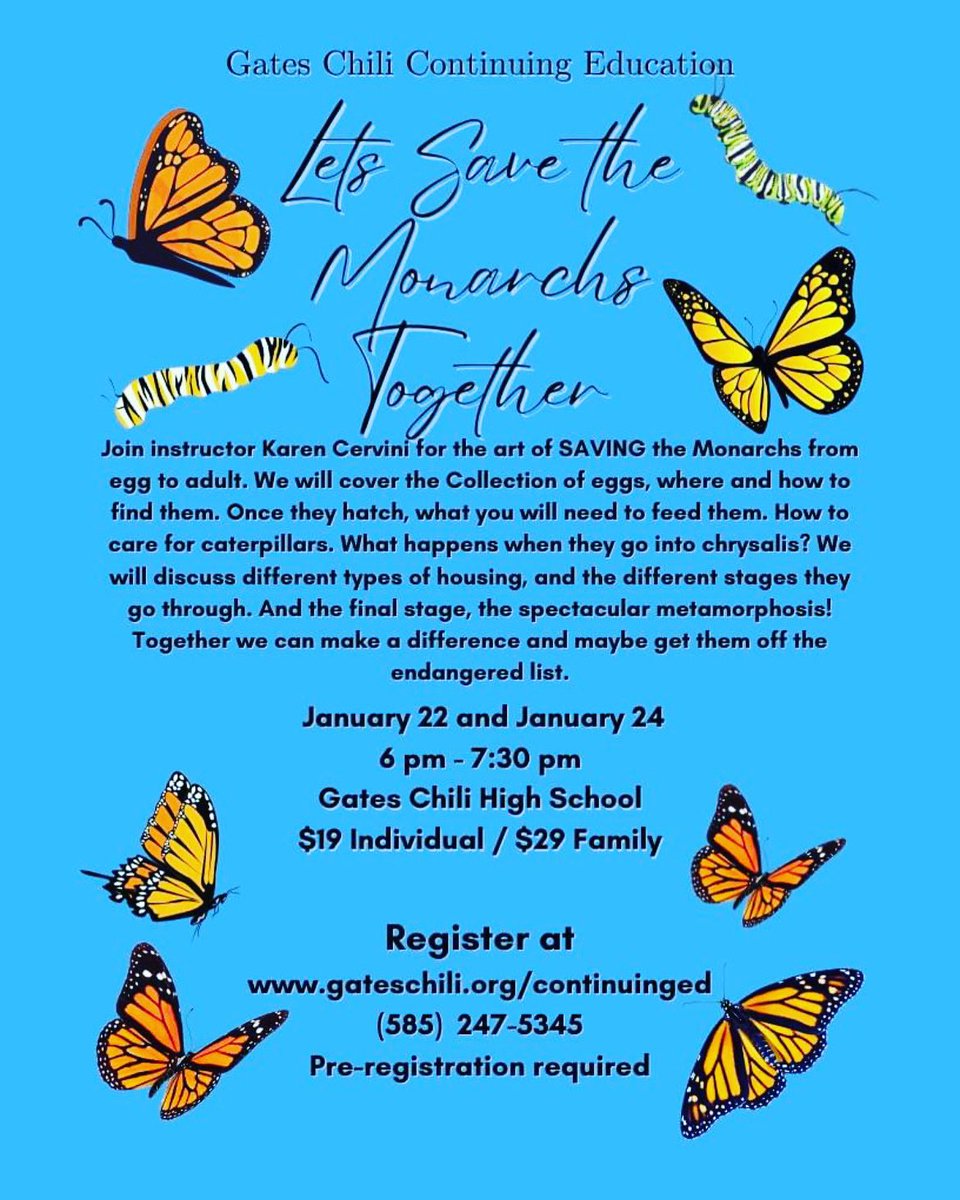 GC_ContinuingEd's tweet image. Save the Monarchs!
