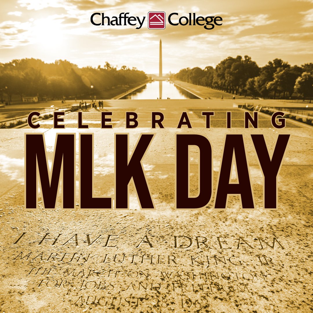 chaffeycollege's tweet image. Today, we celebrate the life and legacy of Dr. Martin Luther King Jr., born on January 15, 1929. As we commemorate his birthday, let&apos;s reflect on his message advocating for equality, justice, and peace.