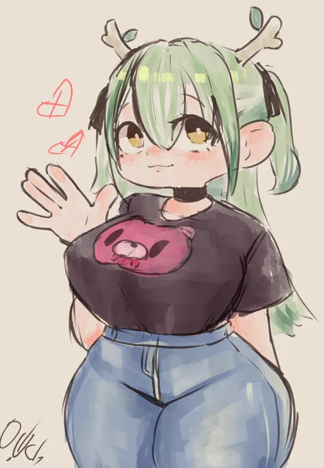 #FineFaunart #rkgk Fauna is Day 9 with the 2000's Chick style fit. 