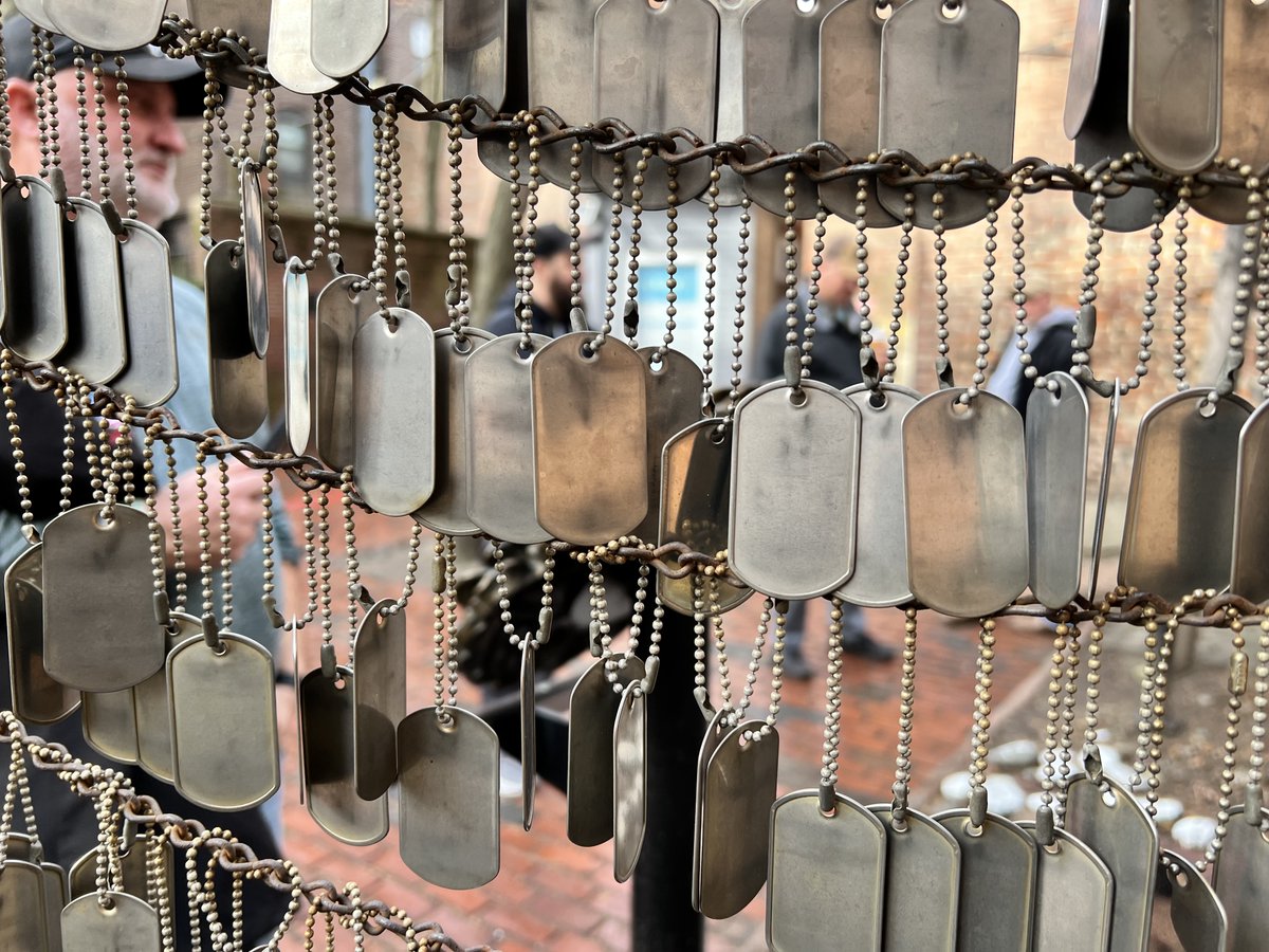 WarriorBonfire's tweet photo. In the blink of an eye, we were face to face with those we lost in the battle.  A memorial for those that died in combat in Iraq and Afghanistan. The Men Behind the Dog Tags

https://t.co/JyKqqPBRUV https://t.co/gZPGFGd1Eh