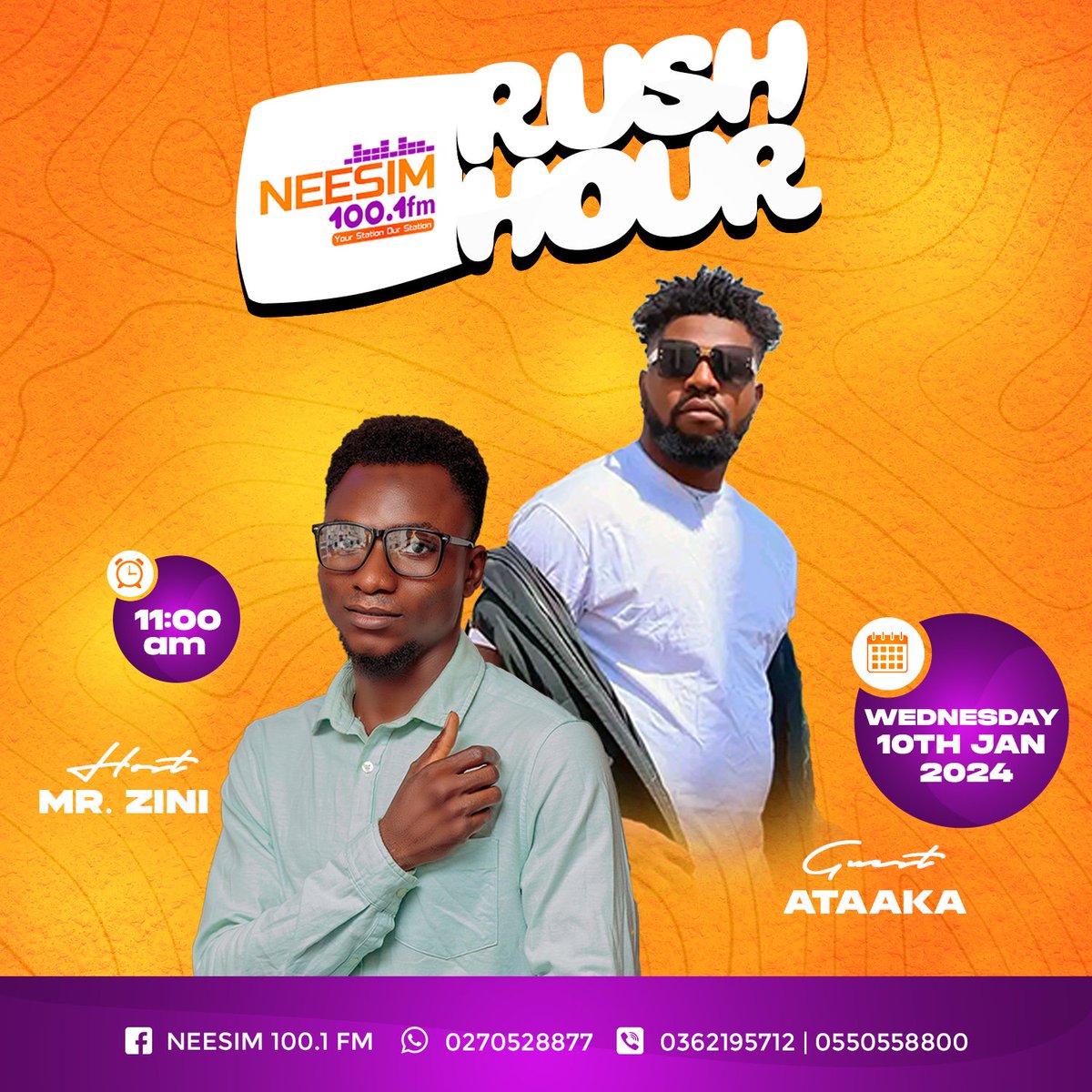 MrZini1's tweet photo. Ataaka De Rap released a new song dubbed #Higher 💽
Lets talk about it and more on the #RushHour morrow Wednesday, 🕒11am on Neesim 100.1 FM Tamale 📡
NTTW Album, #failacookathon plus review brouhaha won't be left out 🗡️⚔️😁
#DabiemKani https://t.co/yhpzT5Omd9