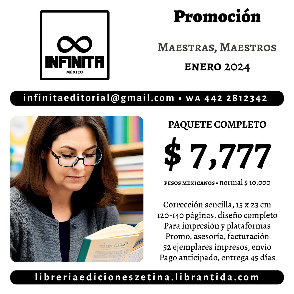 Infinitaeditor's tweet photo. Para profes que quieran publicar https://t.co/hKx4jYvj5v