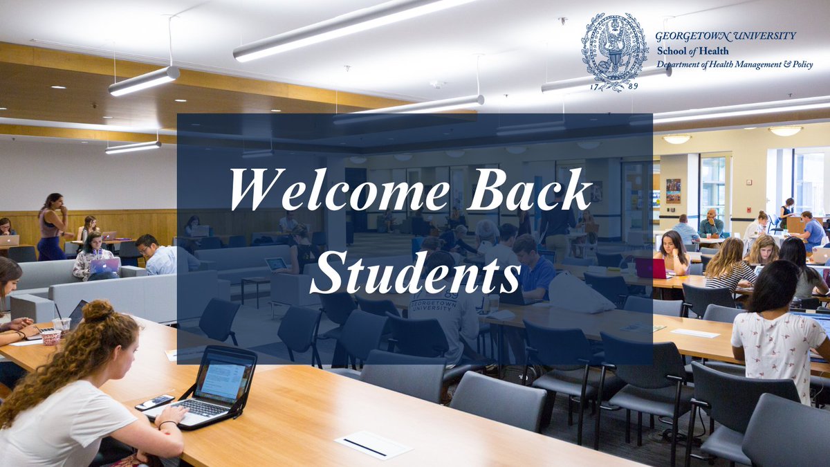 GtownHMP's tweet photo. Welcome back, students! We hope you have an amazing spring semester. https://t.co/edpBpCudiE