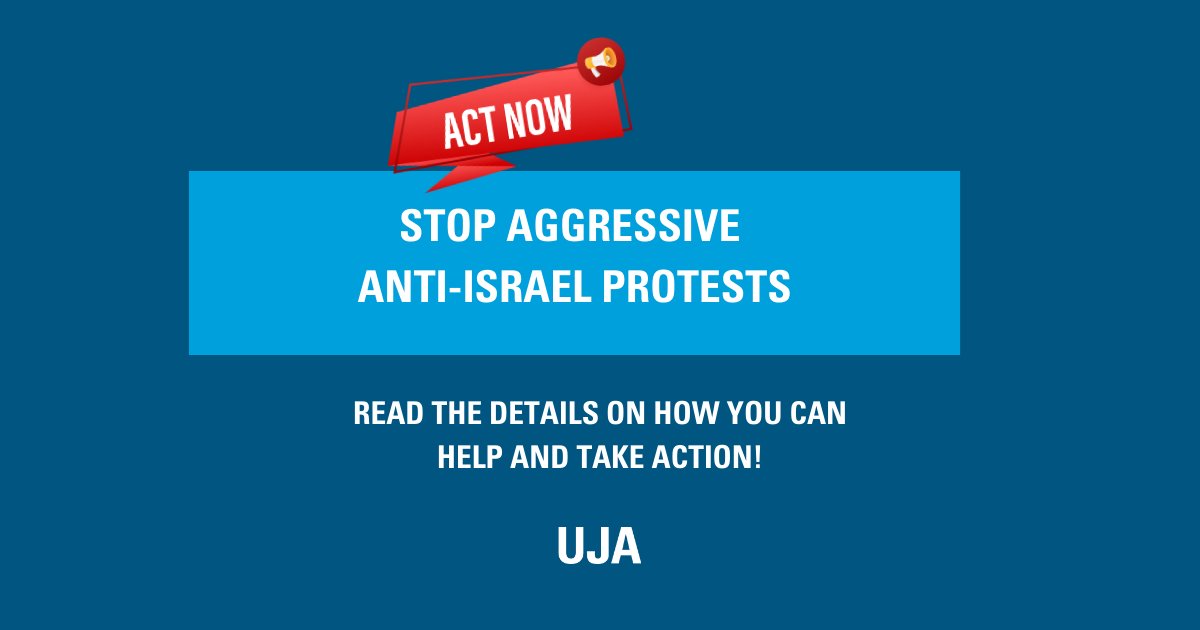 UJAFederation's tweet photo. Disruptive anti-Israel protests continue to rise in the GTA. It is clear that policy change is needed to put an end to what’s happening. We’re asking you to take a few minutes to read this message and take action today: https://t.co/1mNuacLgDK @CIJAinfo https://t.co/hz1KOzQMIA