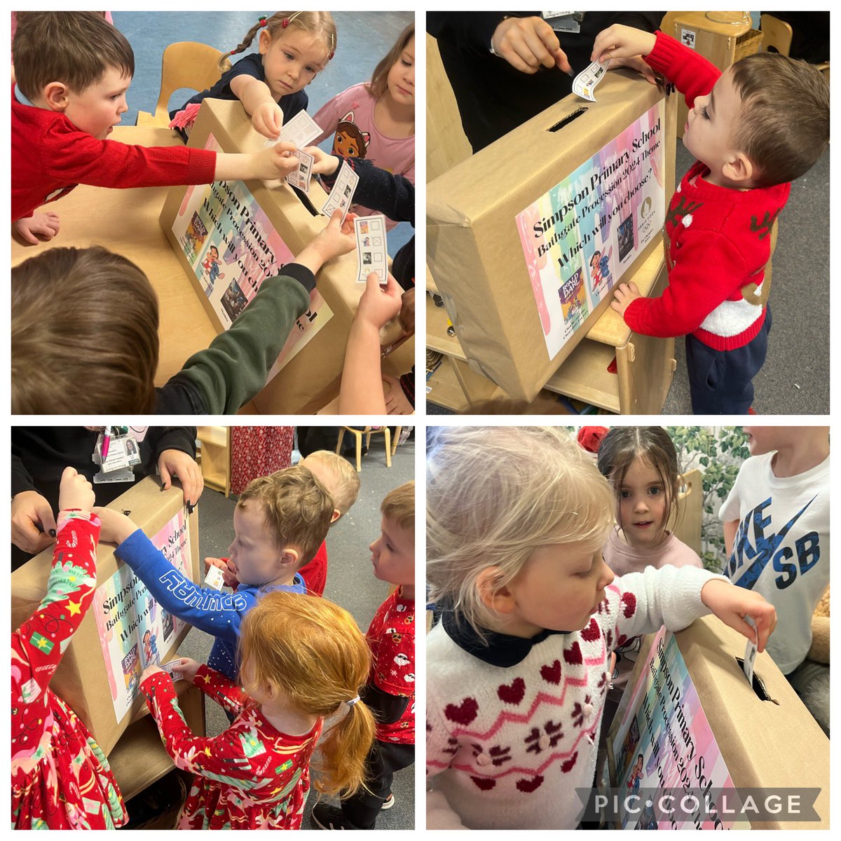 Before Christmas the children were given the opportunity to have their say and vote on this years procession theme! The votes have now been counted &amp; the big reveal is going to be shared on Friday during assemblies.. who’s excited to find out  👀🎉