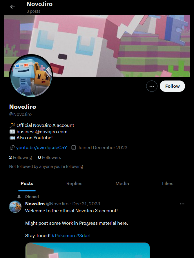 XelaCreations/NovoJiro doc tweet media
