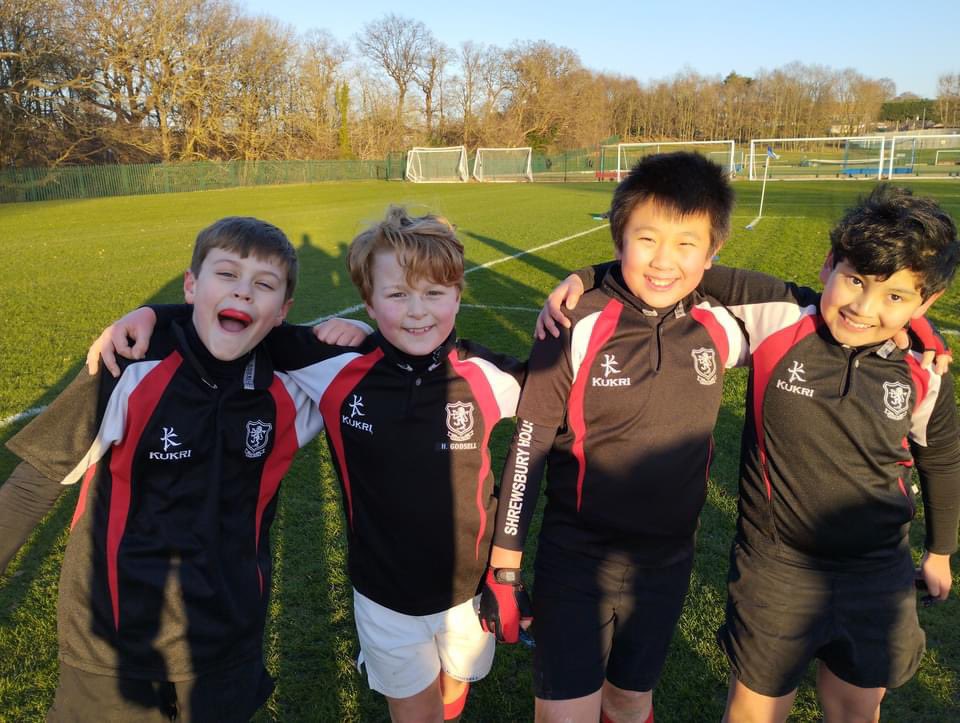 shrewsburyhouse's tweet photo. Chilly but cheerful rugby showdown for our Year 6 team against @Danes_Hill_Sch today! #RugbyFun #TeamSpirit #ColdButHappy https://t.co/3vzlidoNn2