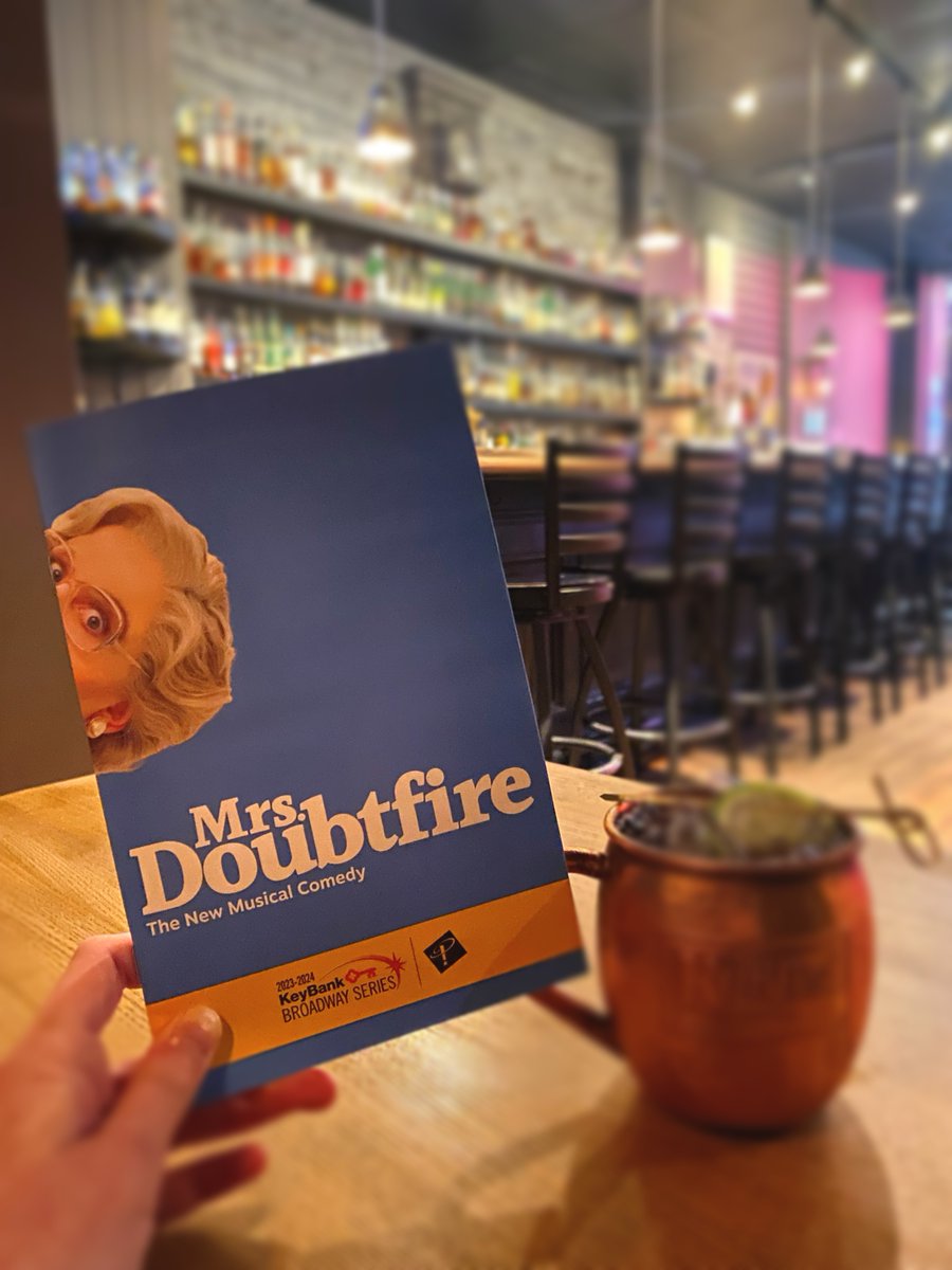 We're saying "HelloOoOo!" 😁 to our next KeyBank Broadway series show at <a href="/playhousesquare/">Playhouse Square</a>!

"Mrs. Doubtfire" opens TONIGHT &amp; is here through Jan. 28.

Don't forget to make a pre- or post-show stop at one of the great establishments in <a href="/PSQDistrict/">Playhouse Square</a>, like <a href="/ParnellsPub/">Parnell's Pub</a> 🥃