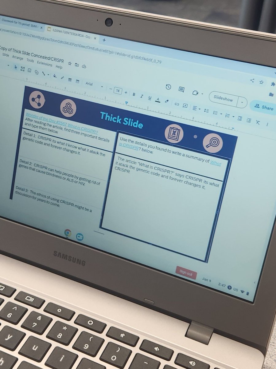 Chad Belford (@chadbelfordits) on Twitter photo Using #thickslides <a href="/eduprotocols/">@EduProtocols</a> to help construct a letter stating students' position on DNA modification with <a href="/YearlingPride/">Garner Middle School</a> teacher, Ms. S. <a href="/garnermslibrary/">Garner Library</a> @neisditech #neisditech Using #thickslides <a href="/eduprotocols/">@EduProtocols</a> to help construct a letter stating students' position on DNA modification with <a href="/YearlingPride/">Garner Middle School</a> teacher, Ms. S. <a href="/garnermslibrary/">Garner Library</a> @neisditech #neisditech