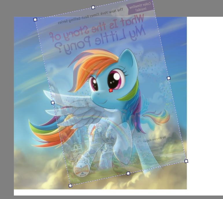 CrazyMLPMoments's tweet photo. It is discovered that the cover of an upcoming official Hasbro licensed My Little Pony book seemingly traces a random 2011 Rainbow Dash artwork off Deviantart. (2024) https://t.co/Bk2TxAxfPz