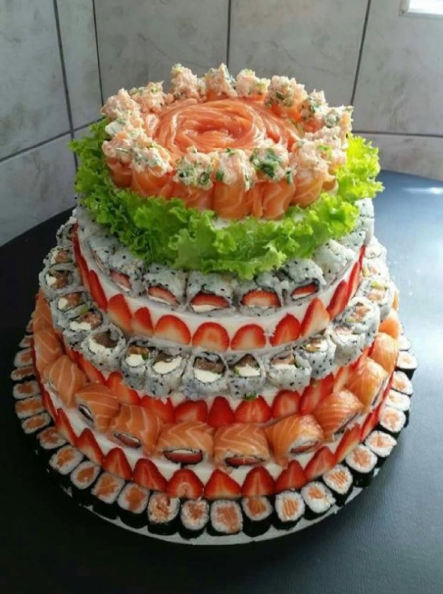 esse bolo de sushi comeriam sim ou não?