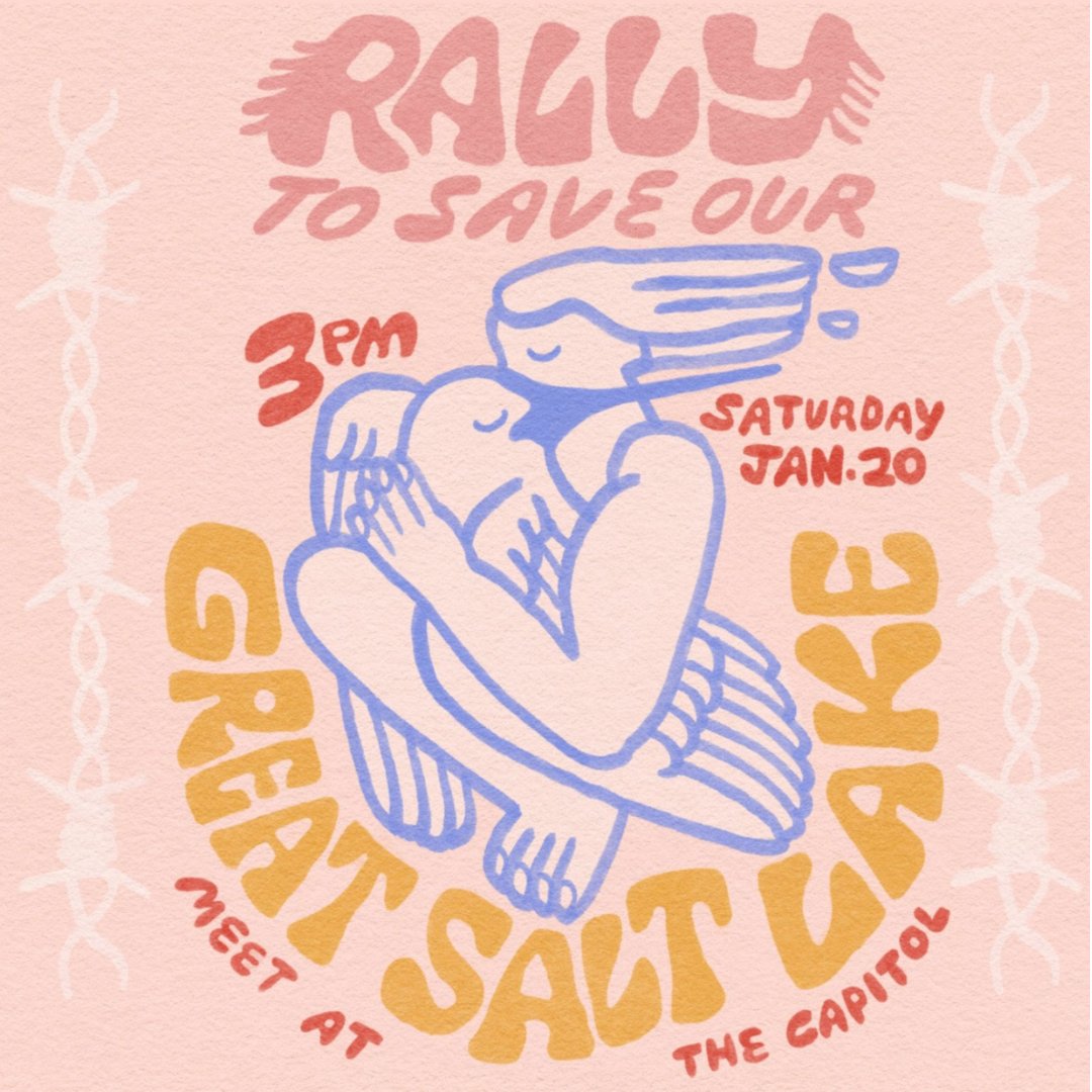 🌊 Rally to Save Our Great Salt Lake! Join <a href="/saveourgsl/">Save Our Great Salt Lake</a> on Jan 20th, 3 pm at Utah State Capitol. Urgent action is needed in 2024! Be part of the movement, hear inspiring speakers, and engage with GSL groups. Let's make a difference together! 🌏 
Register: forms.gle/NZ3mV6Totdy3Xr…