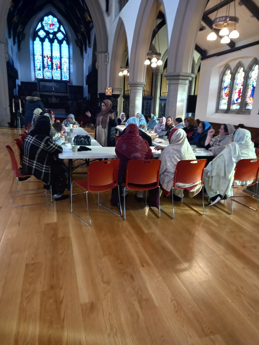GMSAW2021's tweet photo. Great start to #2024, Over 60s women getting back into #fitness #chairbased #exercise with Ruby.  Followed by Chai &amp; Connect. A full programme of activities lined up over the coming weeks. #Empoweringwomen #reducingsolation  @PostcodeLottery @WeActTogether @TNLUK 
@OldhamCouncil https://t.co/Cb11S1fOAG