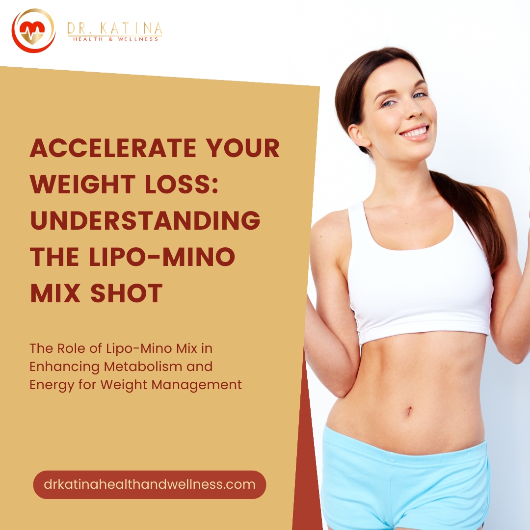 Rev up your metabolism with our Lipo-Mino Mix shot! 🚀 

Say hello to energy and goodbye to extra pounds. 

Ready to transform? 

Visit us now! 

drkatinahealthandwellness.com/weight-loss

#LipoMino #WeightLossJourney #MetabolismBooster #GetFit