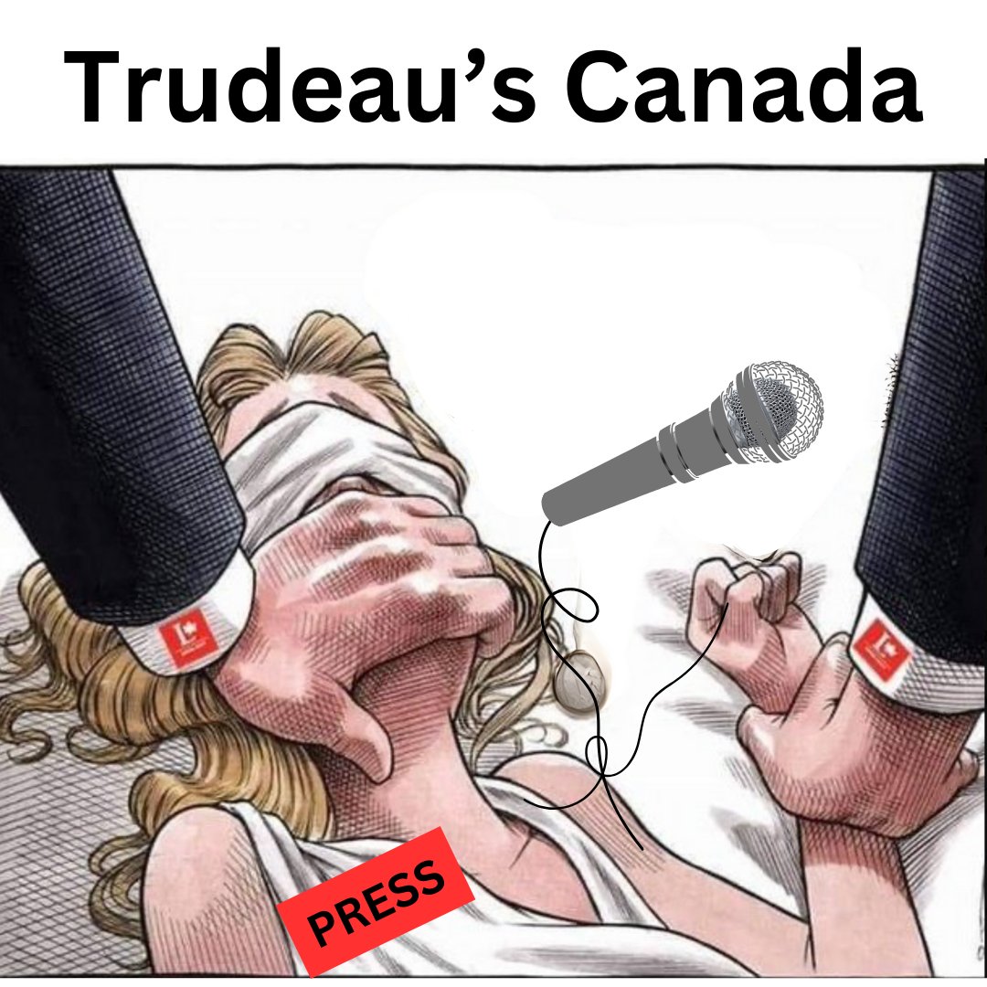 I stand for freedom of the press. 

And I stand AGAINST the Trudeau regime.