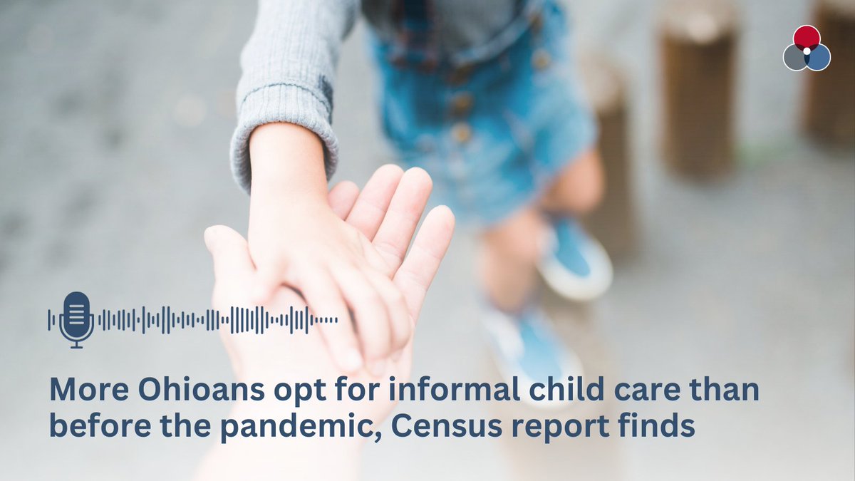 CommunitySols's tweet photo. @MuttilloEmily shared new data with @Ideastream in late December. More Ohio children stayed with a parent or relative last year than before the pandemic, when caregivers favored more formal childcare. Listen here: https://t.co/597VKkBYw0 https://t.co/okTRjs5BeZ