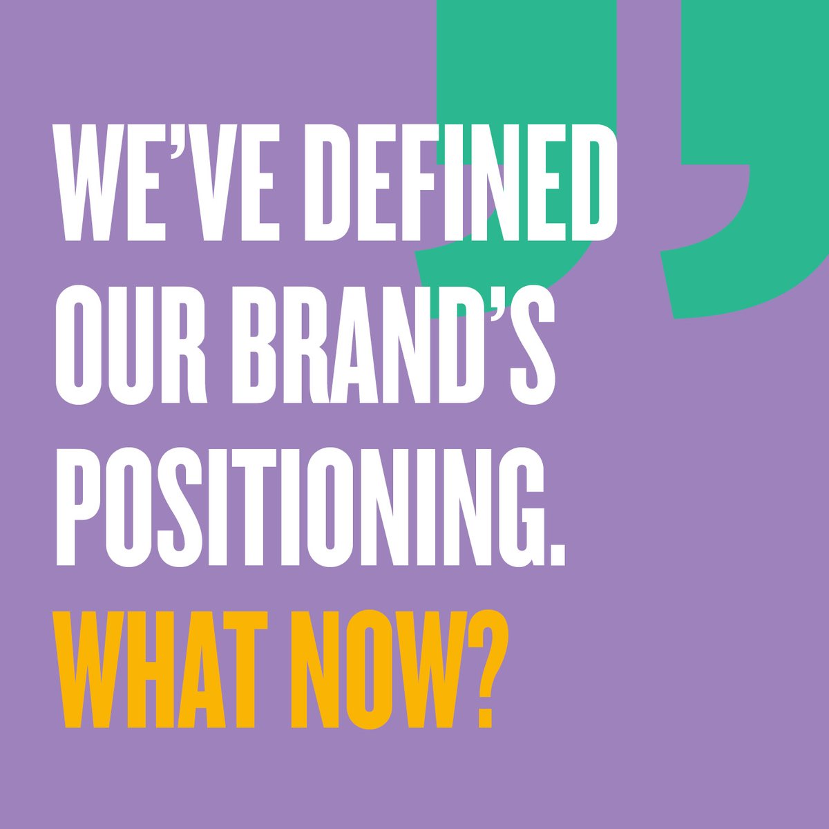 A: Once your positioning is defined, test it! Look at the market and determine whether you can own the positioning in the minds of your market. If yes, awesome! If not, take a step back and re-evaluate. 

#BrandMarketing #BrandPosition #HonestAgency #Branding