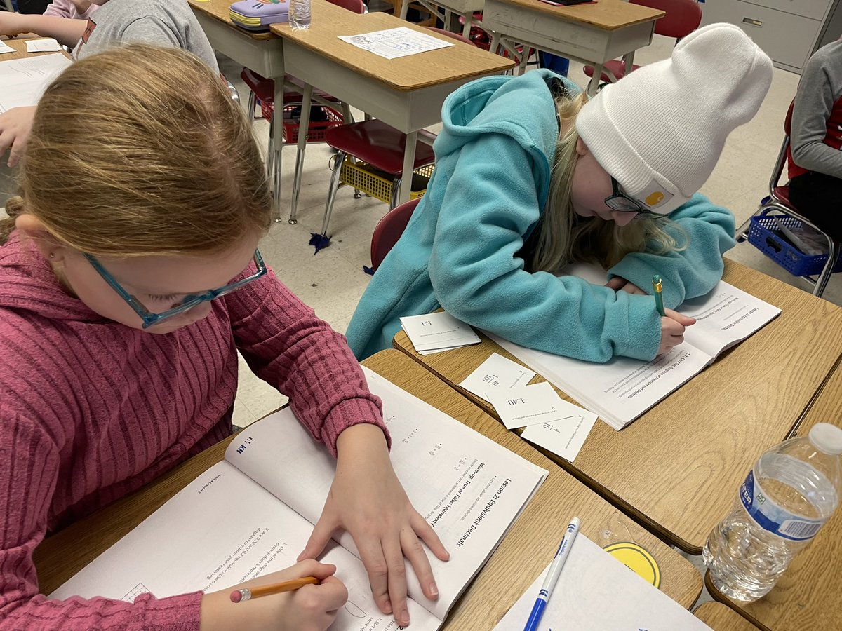 thirdday82's tweet photo. Fourth graders working on sorting equivalent, fractions, and decimals with Illustrative Mathematics. @cannonsburgelem https://t.co/7XRz42EVNf