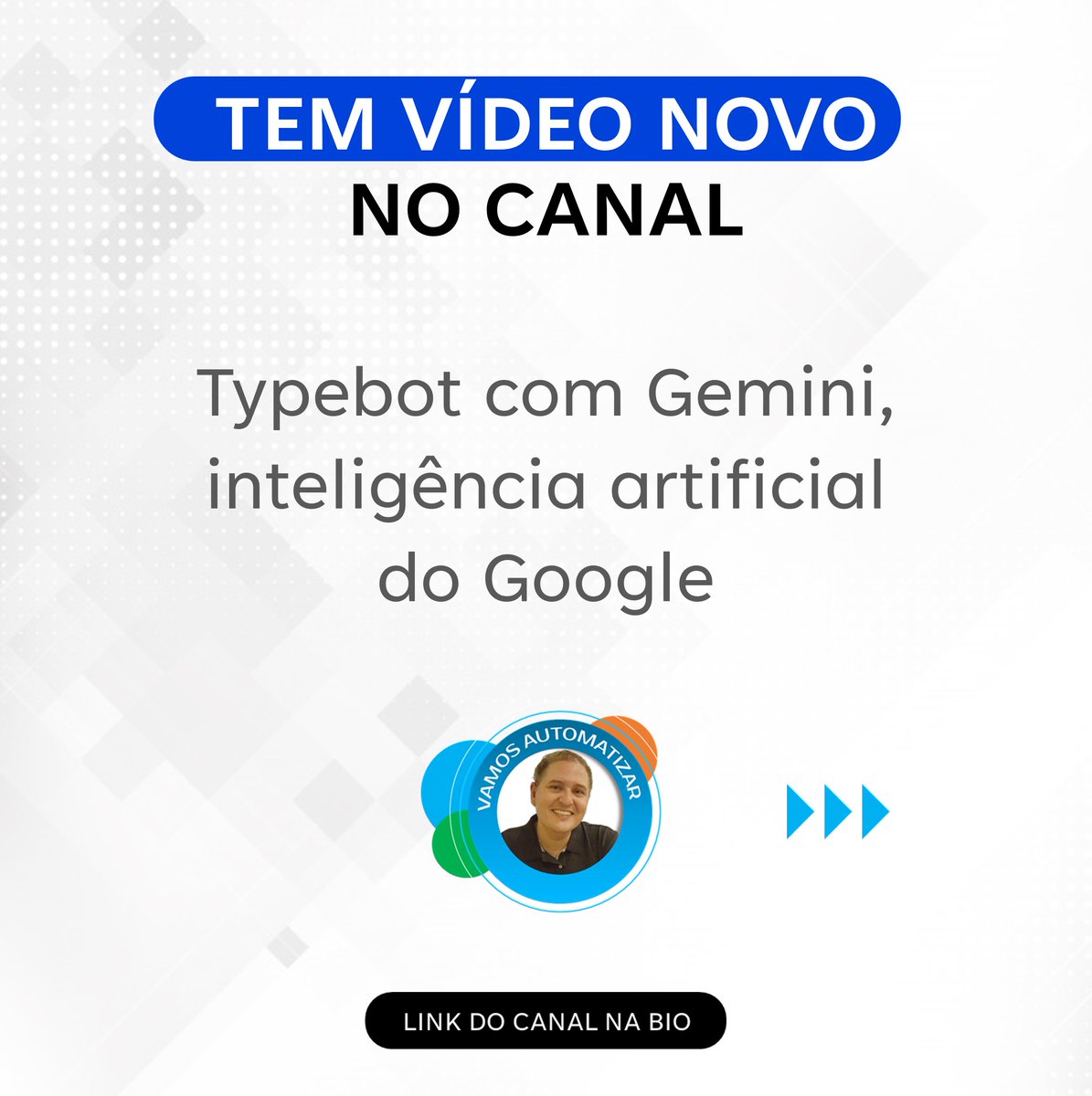 VAutomatizar's tweet image. Nesse vídeo mostro como usar a Gemini, o modelo de inteligencia artificial do Google, nos fluxos do Typebot

#typebot #gemini #chatbot #automation #citizenautomation #nocode #lowcode