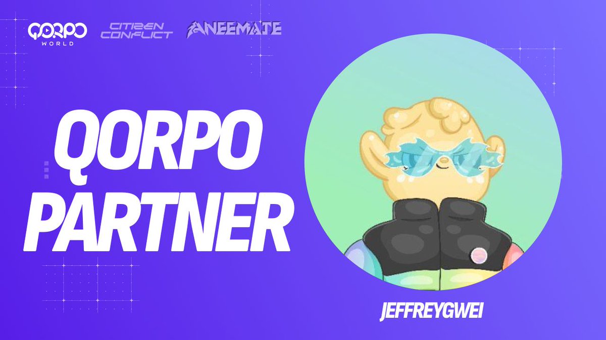 Together with <a href="/TheWeb3Game/">The Web3 Game</a> I have partnered with QORPO World. This is a gaming ecosystem to watch in 2024 and this opportunity is amazing for our web3 gaming community. 👨‍🍳

Most of you who follow me for a longer time know that my eyes were drawn to <a href="/playaneemate/">AneeMate</a>, a QORPO mint