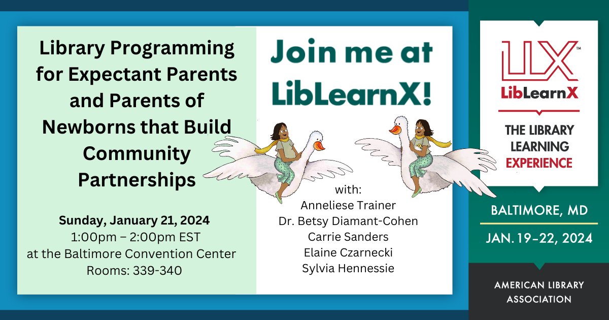 betsydc1's tweet photo. Library Programming for Expectant Parents and Parents of Newborns that Build Community Partnerships https://t.co/J1kyM1EsEI https://t.co/O0Z0GH7uTP