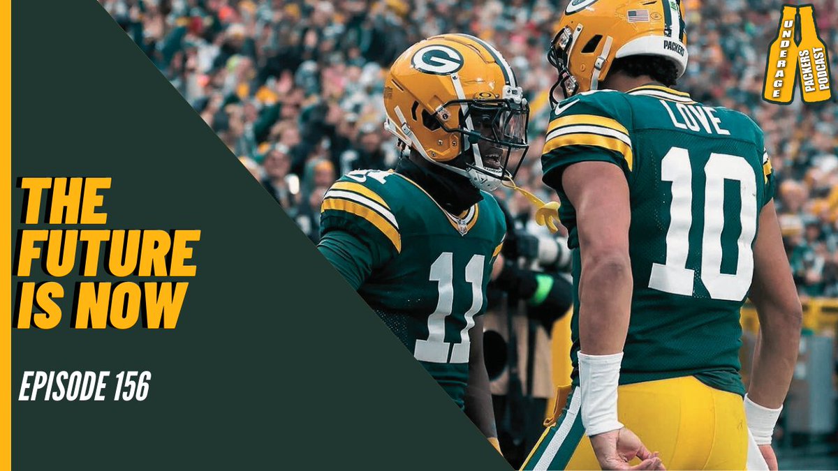 UnderagePackers's tweet photo. The Future is Now - Episode 156

Big B and Joey recap the Packers best performance of the 2023 season that pushed them into the NFL playoffs. 

https://t.co/GmftsxKHiM https://t.co/GtQmGXrPAq