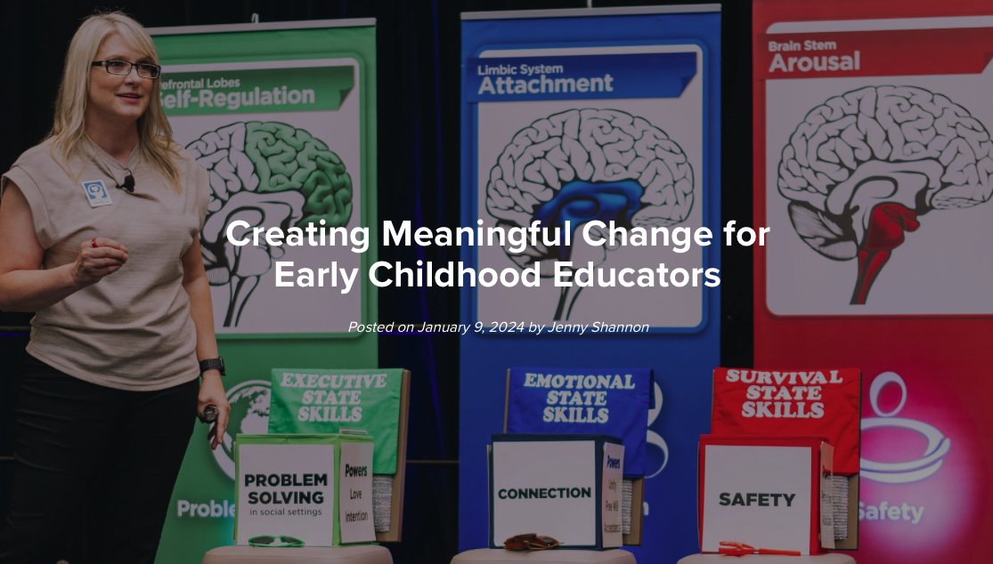 Early childhood educators have the power to shape children’s creation of these mental models in ways that will impact them for the rest of their lives. Continue reading more in our latest article, here: consciousdiscipline.com/creating-meani…