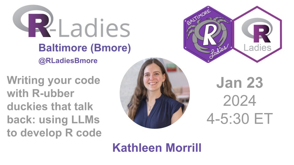 R-Ladies Baltimore tweet media