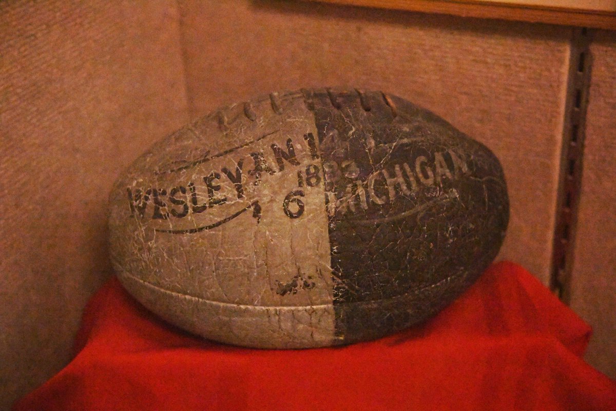 DID YOU KNOW ⁉️ @Wes_Football has the distinction of being one of a select few teams who are undefeated all-time against the national champion Michigan football team 🏈 ➡️ The two sides met in Hartford back on Nov. 19, 1883 with the Cardinals defeating the maize and blue, 14-6